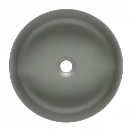 Matowa biała cienkościenna ceramiczna umywalka nablatowa  SAT Infinitio 39x39 cm