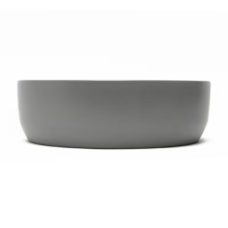 Matowa biała cienkościenna ceramiczna umywalka nablatowa  SAT Infinitio 39x39 cm
