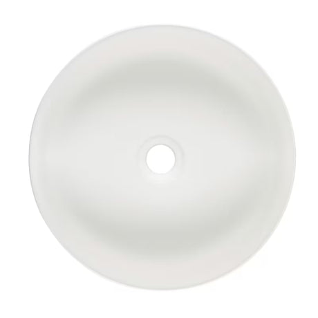 Cienkościenna ceramiczna umywalka nablatowa  SAT Infinitio w matowej bieli 39x39 cm