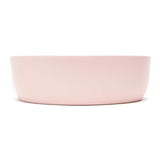 Matowa różowa cienkościenna ceramiczna umywalka nablatowa  SAT Infinitio 39x39 cm bez przelewu
