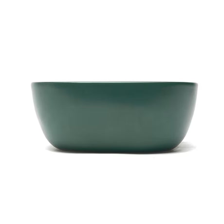 SAT Infinitio ceramiczna umywalka nablatowa  bez przelewu w ciemnozielonym matowym kolorze, 45,5x32,5 cm.
