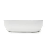 Matowobiała ceramiczna umywalka nablatowa  SAT Infinitio bez przelewu o wymiarach 45,5x32,5 cm.