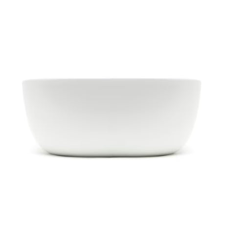 Matowobiałe ceramiczne umywalka nablatowa  SAT Infinitio bez przelewu o wymiarach 45,5x32,5 cm.