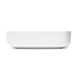 Biała ceramiczna owalna umywalka nablatowa  SAT Infinitio bez przelewu 50 x 39 cm