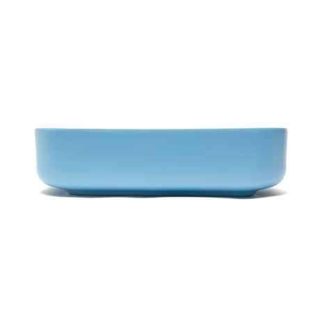 SAT Infinitio ceramiczna umywalka nablatowa  bez przelewu 50x39 cm w matowym niebieskim kolorze