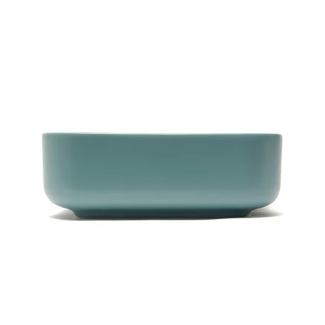 Matowozielona ceramiczna umywalka nablatowa  SAT Infinitio bez przelewu, 50x39 cm