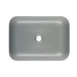 SAT Infinitio ceramiczna umywalka nablatowa  bez przelewu w ciemnozielonym matowym kolorze, 45,5x32,5 cm.