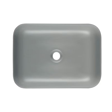 SAT Infinitio ceramiczna umywalka nablatowa  bez przelewu w ciemnozielonym matowym kolorze, 45,5x32,5 cm.