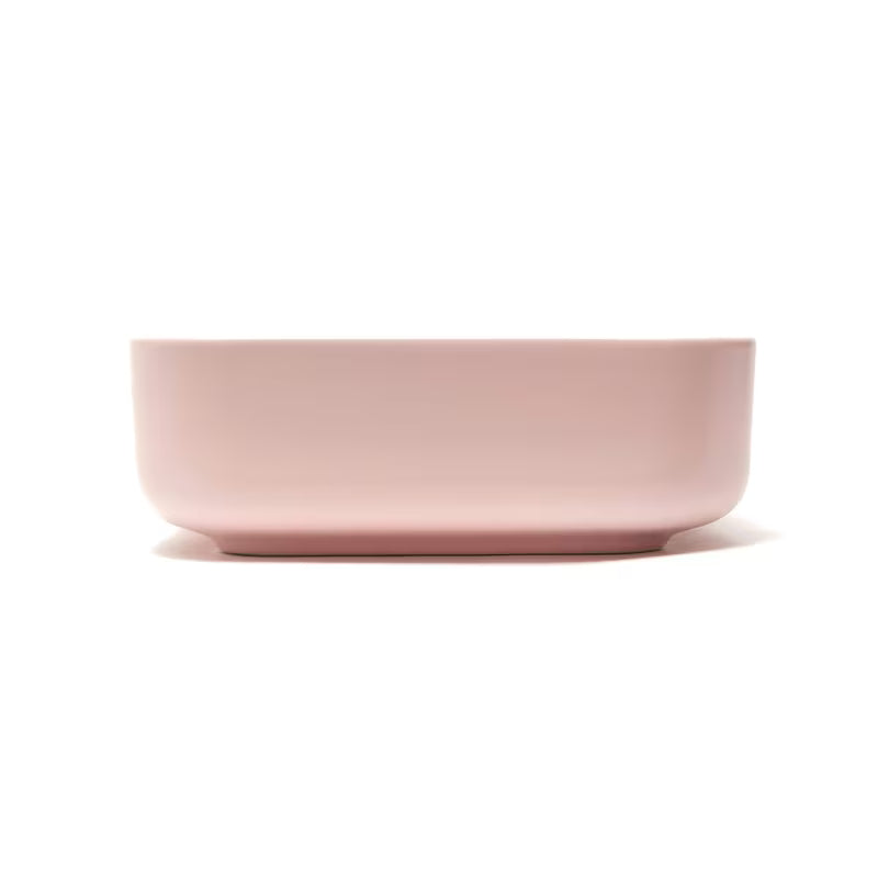 SAT Infinitio ceramiczna umywalka nablatowa  50x39 cm w matowym różu, bez przelewu.