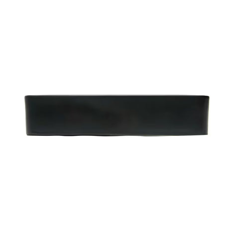 Matowoczarna ceramiczna umywalka nablatowa  SAT Infinitio 50x40 cm bez przelewu