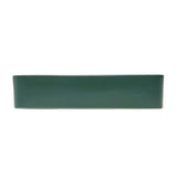 SAT Infinitio ceramiczna umywalka nablatowa  50x40 cm w ciemnozielonym macie bez przelewu.