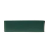 SAT Infinitio ceramiczna umywalka nablatowa  50x40 cm w ciemnozielonym macie bez przelewu.