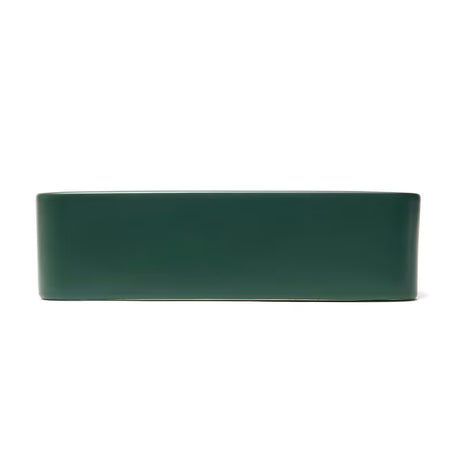 SAT Infinitio ceramiczna umywalka nablatowa  50x40 cm w ciemnozielonym macie bez przelewu.