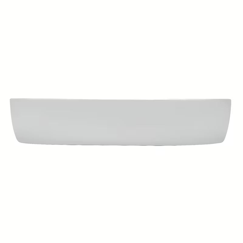 Biała ceramiczna owalna umywalka nablatowa  SAT Infinitio 60 x 40 cm bez przelewu z otworem pro baterię