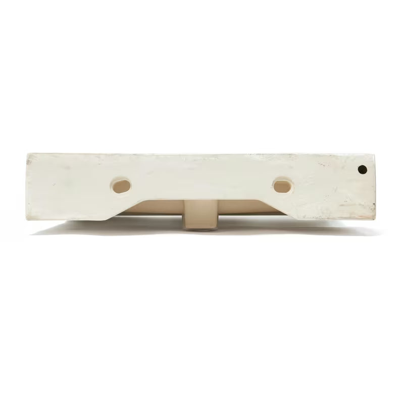 Biała ceramiczna umywalka wisząca SAT Infinitio 60,5x46,5 cm z przelewem i centralnym otworem pro na baterię.