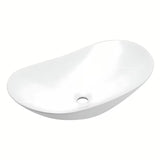 Biała ceramiczna umywalka nablatowa  SAT Infinitio 61,5 x 36 cm bez przelewu