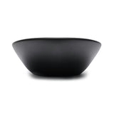 Matowoczarna ceramiczna umywalka nablatowa  SAT Infinitio bez przelewu 61,5x36 cm