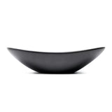 Matowoczarna ceramiczna umywalka nablatowa  SAT Infinitio bez przelewu 61,5x36 cm
