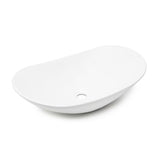 Biała ceramiczna umywalka nablatowa  SAT Infinitio bez przelewu o wymiarach 61,5x36 cm