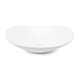 Biała ceramiczna umywalka nablatowa  SAT Infinitio bez przelewu o wymiarach 61,5x36 cm