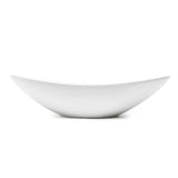 Biała ceramiczna umywalka nablatowa  SAT Infinitio bez przelewu o wymiarach 61,5x36 cm
