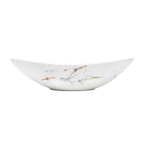 SAT Infinitio umywalka nablatowa  bez przelewu w białym macie z imitacją marmuru 61,5x36 cm