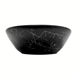 Umywalka nablatowa  SAT Infinitio bez przelewu w czarnym macie z dekorem marmuru 61,5x36 cm