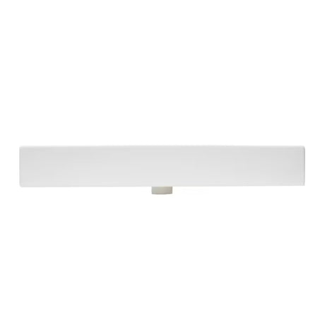 Biała ceramiczna umywalka SAT Infinitio 80,5x46,5 cm z przelewem i prostokątnym designem