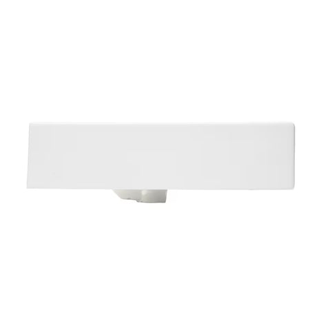 Biała ceramiczna umywalka SAT Infinitio 80,5x46,5 cm z przelewem i prostokątnym designem