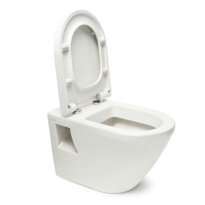 Zestaw WC podtynkowy vitra Integra z instalacją podtynkową, spłuczką SAT i białym przyciskiem spłukującym