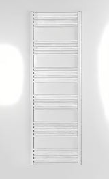 Biały kombinowany grzejnik łazienkowy SAT KD 180x60 cm z przyłączem bocznym do rozstaw.