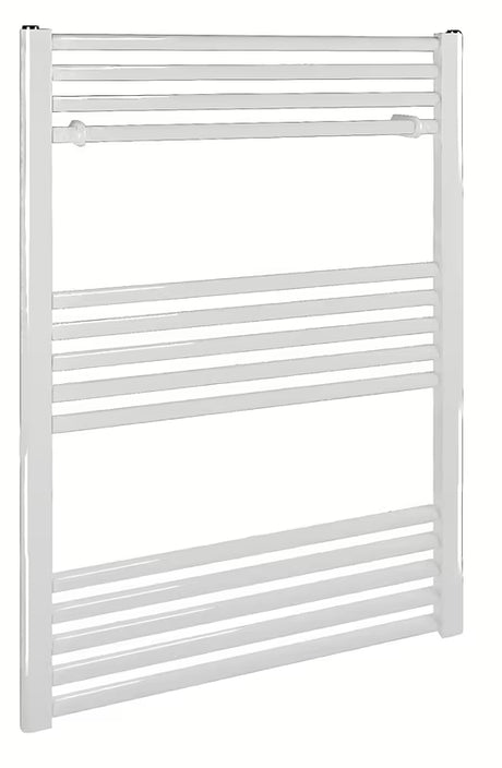 Biały kombinowany grzejnik łazienkowy SAT KD 60x80 cm z przyłączem bocznym do rozstaw
