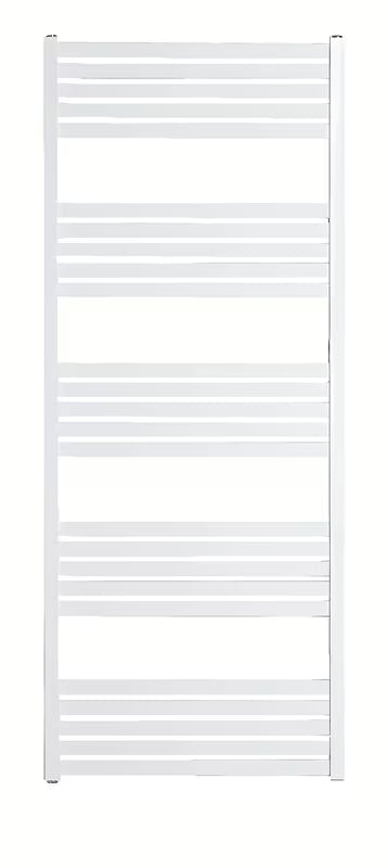 Biały kombinowany grzejnik łazienkowy SAT Kh 45x150 cm z przyłączem bocznym do rozstaw