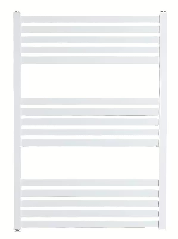 Biały kombinowany grzejnik łazienkowy SAT Kh o wymiarach 45x80 cm z przyłączem bocznym do rozstaw.