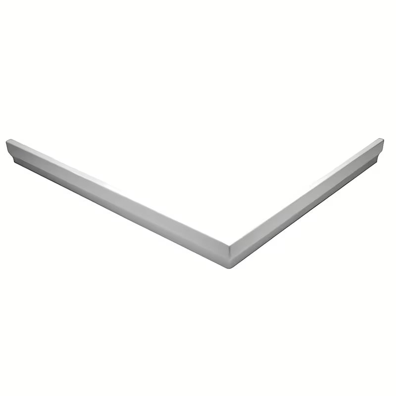 Biały prawy panel do brodzika SAT pro brodzika z lanego marmuru