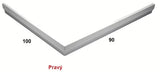 Prawy biały panel akrylowy do brodzika SAT