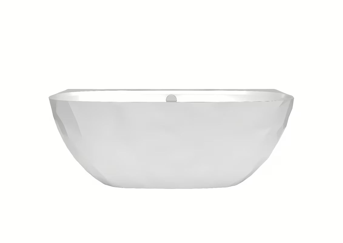Wanna wolnostojąca  przyścienny  SAT Meda 160x80 cm z lanego marmuru w wersji lewej i prawej