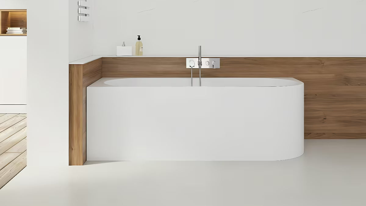 Wolnostojący  wanna narożna SAT Mood w wersji lewej 170x70 cm z akrylu