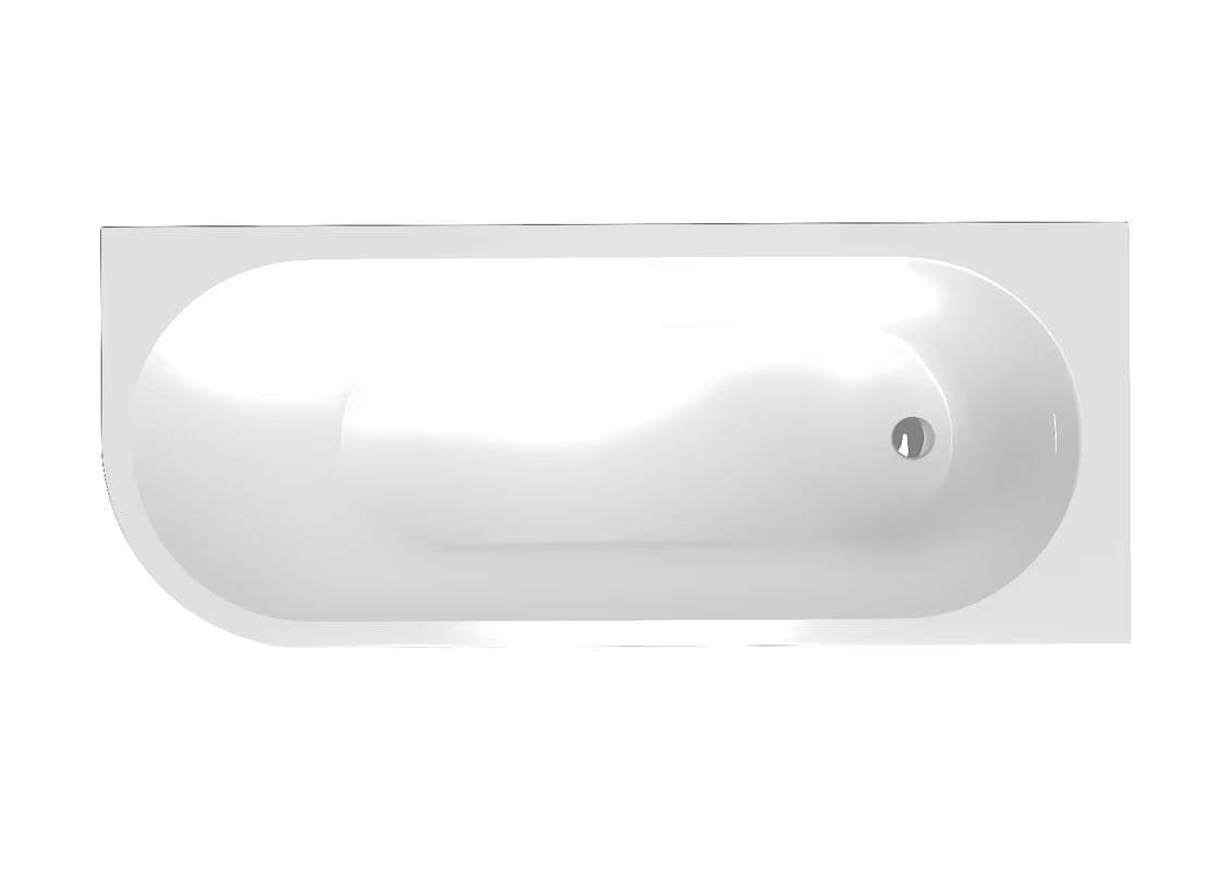 Wolnostojący  wanna narożna SAT Mood w wersji prawej z akrylu 170x70 cm.