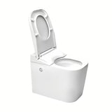 Miska WC Stojąca SAT optimflush w kolorze białym ze zintegrowanym zbiornikiem i technologią spłukiwania akumulacyjnego