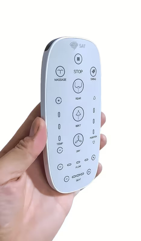 Biały pilot zamienny pro do deski bidetowej SATB094 z wytrzymałego tworzywa sztucznego.