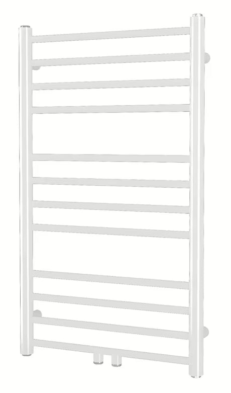 Biały kombinowany grzejnik łazienkowy SAT Paul 50x84 cm z podłączeniem środkowym