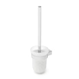 Ścienna SZCZOTKA do Wc SAT Project w chromie z mlecznym szkłem