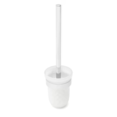 Ścienna SZCZOTKA do Wc SAT Project w chromie z mlecznym szkłem