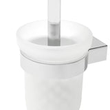 Ścienna SZCZOTKA do Wc SAT Project w chromie z mlecznym szkłem