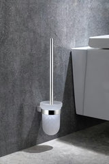 Ścienna SZCZOTKA do Wc SAT Project w chromie z mlecznym szkłem