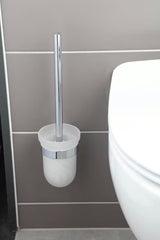 Ścienna SZCZOTKA do Wc SAT Project w chromie z mlecznym szkłem