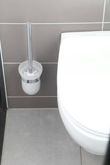 Ścienna SZCZOTKA do Wc SAT Project w chromie z mlecznym szkłem