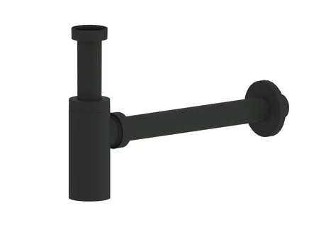 Syfon umywalkowy SAT Project w kolorze czarny mat z przyłączem 5/4 i rurą odpływową 32 mm