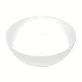 Okrągła biała ceramiczna umywalka nablatowa  SAT Project o szerokości 28 cm